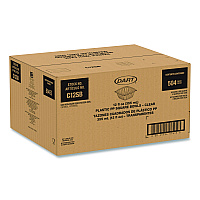 Dart Square Plastic Bowls, 12 oz, 8.5 x 8.5 x 2.64, Clear, Plastic, 63 Bowls/Sleeve, 8 Sleeves/Carton (C12SB)