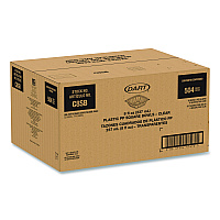 Dart Square Plastic Bowls, 8 oz, 8.5 x 8.5 x 1.51, Clear, Plastic, 63 Bowls/Sleeve, 8 Sleeves/Carton (C8SB)