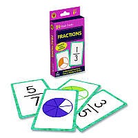 Carson-Dellosa Fractions Flash Cards, 3.25 x 5.25, Assorted Colors, 54 Cards (0769677339)
