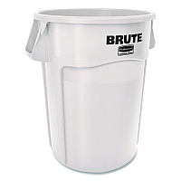 Rubbermaid Commercial Brute Container, 44 gal, Plastic, White (1779740EA)