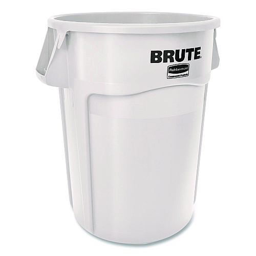 Rubbermaid Commercial Brute Container, 44 gal, Plastic, White (1779740EA)