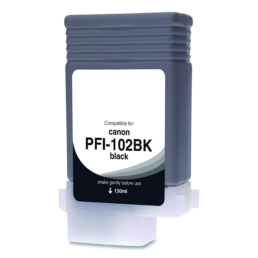 Clover Compatible Photo Black Ink, Replacement for PFI-102 (0895B001AA), 130 mL (WCPFI102PB)