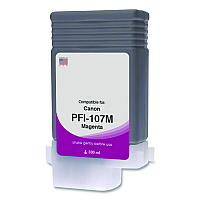 Clover Compatible Magenta Ink, Replacement for PFI-107 (6707B001AA), 130 mL (WCPFI107M)