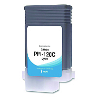Clover Compatible Cyan Ink, Replacement for PFI-120 (2886C001), 130 mL (WCPFI120C)