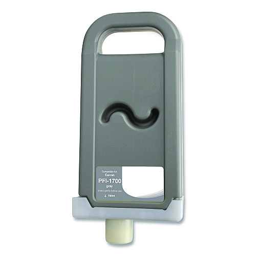Clover Compatible Gray Ink, Replacement for PFI-1700 (0781C001AA), 700 mL (WCPFI1700G)