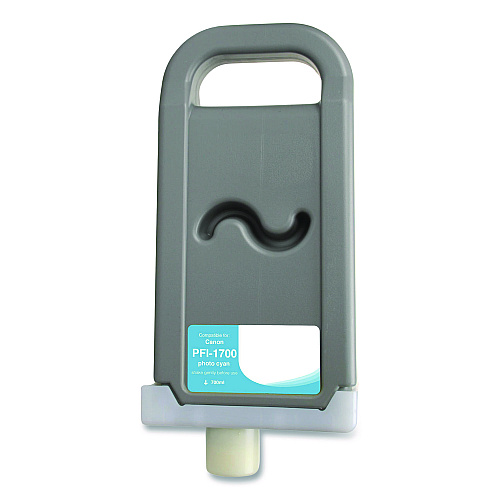 Clover Compatible Photo Cyan Ink, Replacement for PFI-1700 (0779C001AA), 700 mL (WCPFI1700PC)