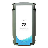 Clover Remanufactured Cyan High-Yield Ink, Replacement for 72 (C9371A), 130 mL (WH72C)