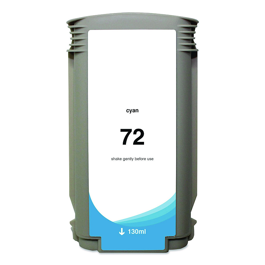 Clover Remanufactured Cyan High-Yield Ink, Replacement for 72 (C9371A), 130 mL (WH72C)
