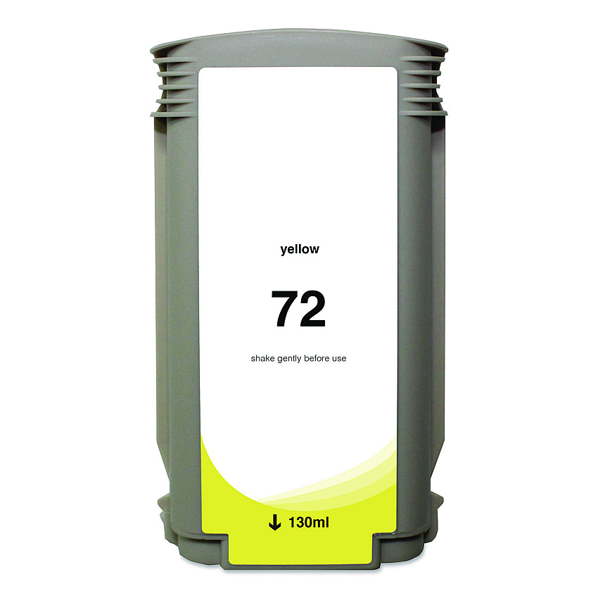 Clover Remanufactured Yellow High-Yield Ink, Replacement for 72 (C9373A), 130 mL (WH72Y)