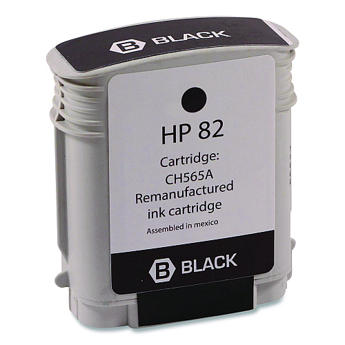 Clover Remanufactured Black High-Yield Ink, Replacement for 82 (CH565A), 69 mL (WH82B)