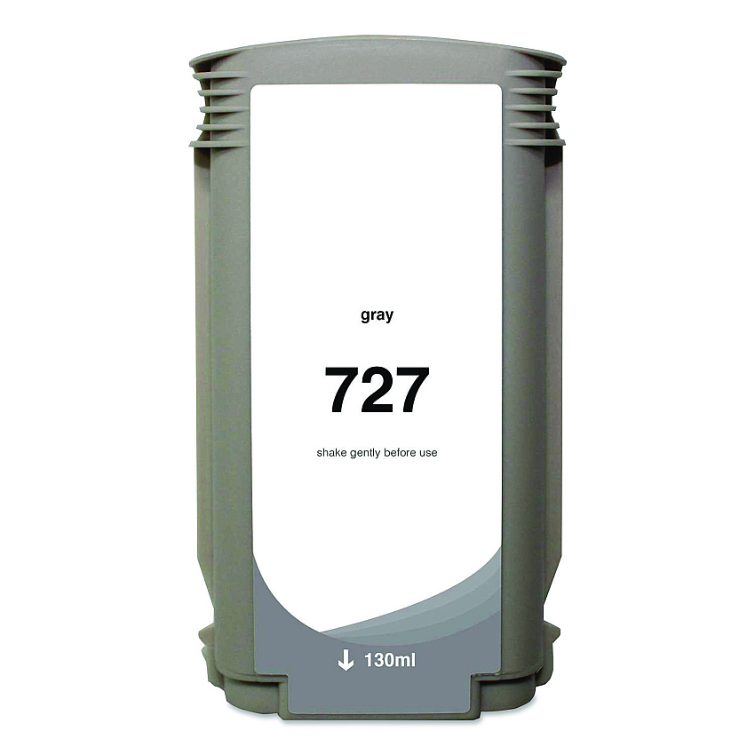 Clover Compatible Gray Ink, Replacement for 727 (B3P24A), 130 mL (WH727GY)
