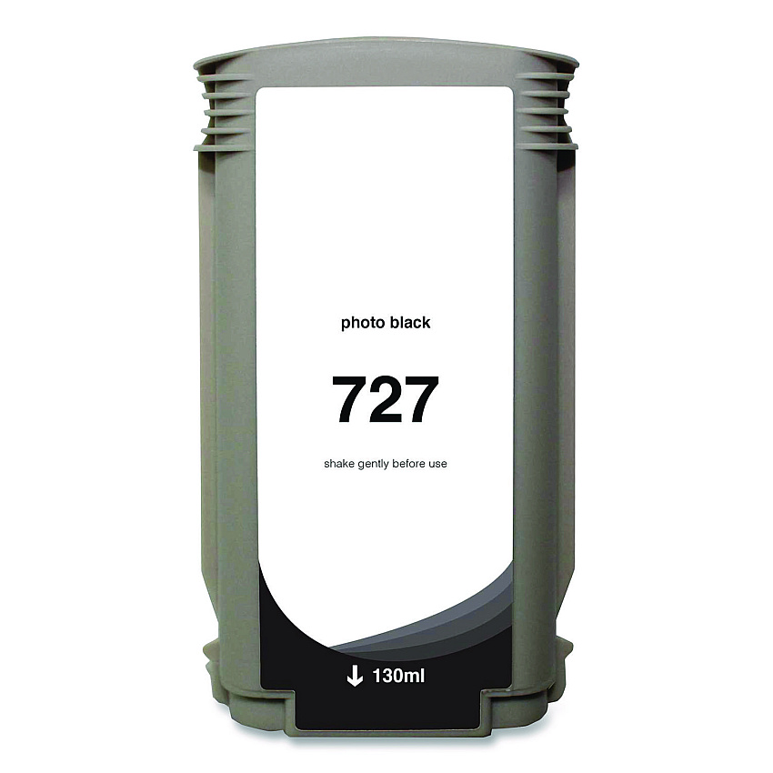 Clover Compatible Photo Black Ink, Replacement for 727 (B3P23A), 130 mL (WH727PB)