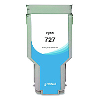 Clover Compatible Cyan High-Yield Ink, Replacement for 727XL (F9J76A), 300 mL (WH727XLC)
