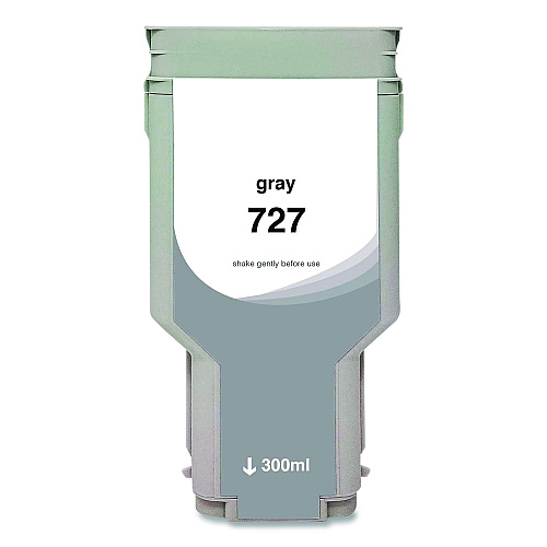 Clover Compatible Gray High-Yield Ink, Replacement for 727XL (F9J80A), 300 mL (WH727XLGY)