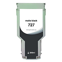 Clover Compatible Matte Black High-Yield Ink, Replacement for 727XL (C1Q12A), 300 mL (WH727XLMB)