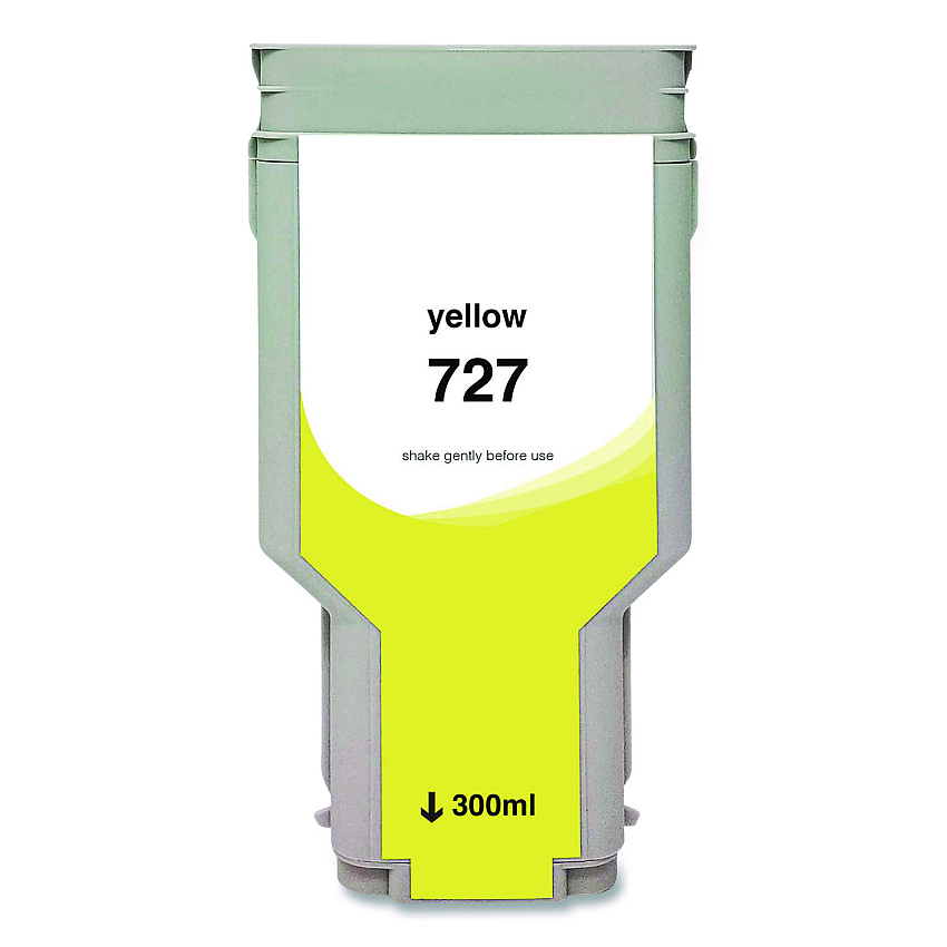 Clover Compatible Yellow High-Yield Ink, Replacement for 727XL (F9J78A), 300 mL (WH727XLY)