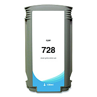 Clover Compatible Cyan Ink, Replacement for 728 (F9J67A), 130 mL (WH728SC)