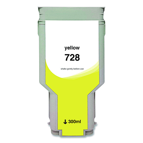 Clover Compatible Yellow Ink, Replacement for 728 ( F9K15A), 300 mL (WH728Y)