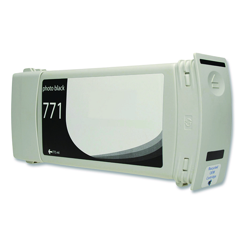 Clover Remanufactured Photo Black Ink, Replacement for 771 (CE043A, B6Y21A), 775 mL (WH771PB)