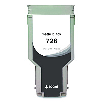 Clover Compatible Matte Black Ink, Replacement for 728 (F9J68A), 300 mL (WH728MB)