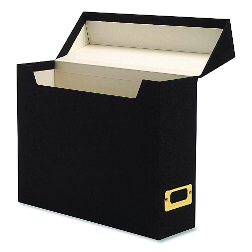 Smead Flip Top File Box, Letter Files, 13 x 3.7 x 10, Charcoal (70233)