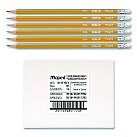 Maped Helix Essentials Triangular Pre-Sharpened Pencils, HB (#2), Black Lead, Yellow Barrel, 144/Box (851770ZT)