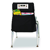 Victor Elastic-Back Seat Sack for Chairs 12" to 17" Wide, 11 x 15.5 x 14, Fabric, Black (30101)