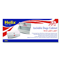 Maped Helix Metal Lockable Wall-Mounted Drug Cabinet,11.5 x 4.24 x 4.75, White (27050)