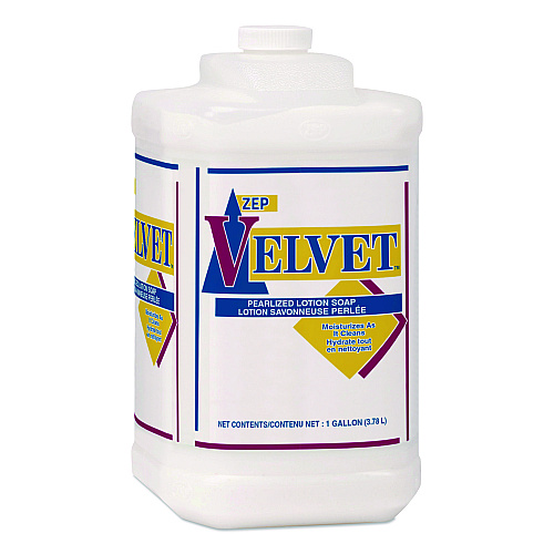 Zep Velvet Lotion Soap, Pleasant Scent, 1 gal Bottle, 4/Carton (95824)
