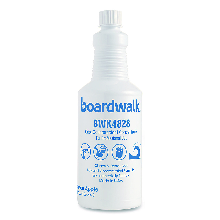 Boardwalk Liquid Deodorizer, Green Apple, 32 oz Bottle, 12/Carton (4828)
