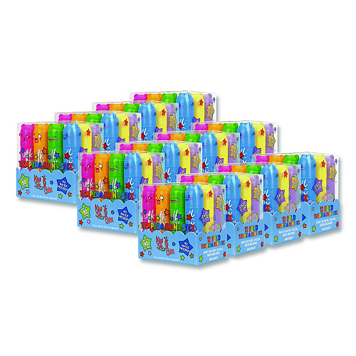 The Pencil Grip Kwik Stick Tempera Paint, 4" x 1", Assorted Colors, 12/Pack, 12 Packs/Carton (68412)