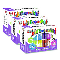The Pencil Grip Kwik Stix Tempera Paint Set, 12 Assorted Colors, 72 Paint Sticks/Pack, 3 Packs/Carton (69203)