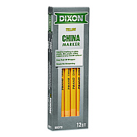 Dixon China Marker, Yellow, 12/Pack (000730002)
