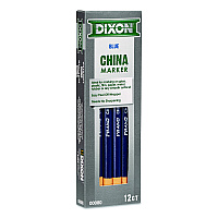 Dixon China Marker, Blue, 12/Pack (000800002)