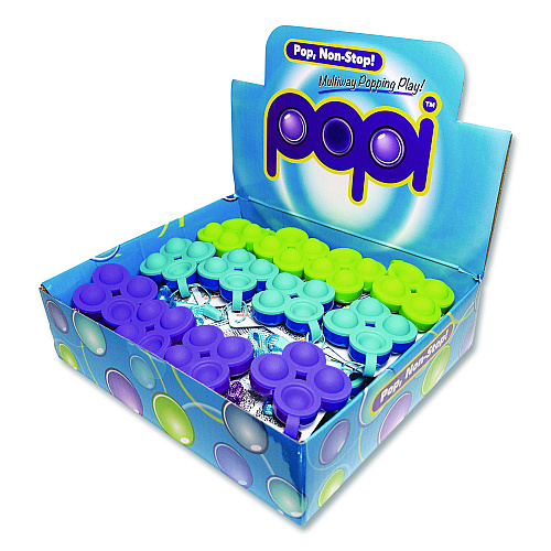 The Pencil Grip Popi Fidget Toy, Small, Assorted Colors, 24/Carton (876)