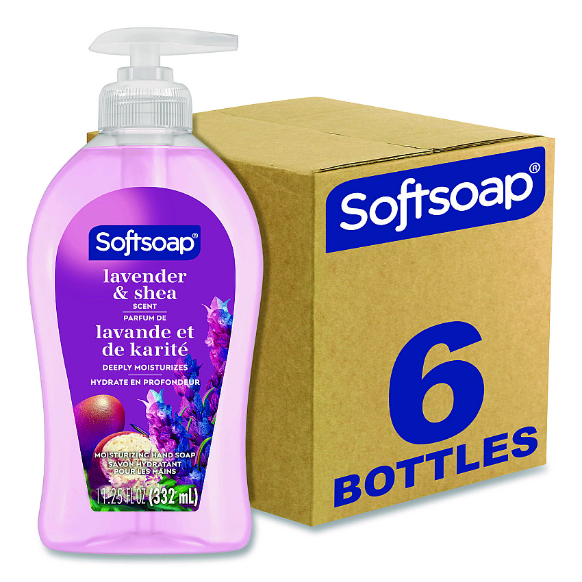 Softsoap Liquid Hand Soap Pumps, Lavender Shea Scent, 6/Carton (US07058ACT)