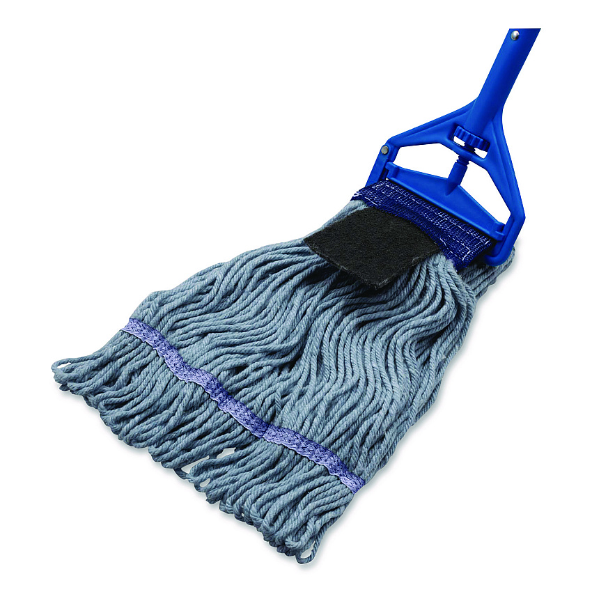 Carlisle Medium Blue Looped-End Mop, Cotton, 36 x 6 x 3, Blue (369418S14)