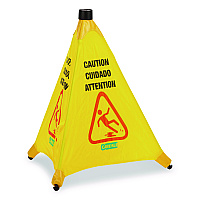 Carlisle Pop-Up Caution Cone, 18 x 22.25 x 20, Yellow (3694204)