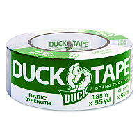 Duck Utility Duct Tape, 3" Core, 1.88" x 55 yds, Silver (1118393)