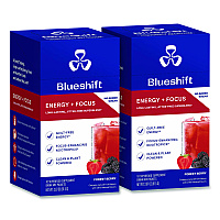 Blueshift Energy and Focus Forest Berry Drink Mix, 0.24 oz Packets, 10/Pack, 2 Packs/Carton (60004167)