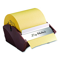 Zip Notes Manual Sticky Notes Dispenser, For 3 x 3 Pads, Burgundy, Includes 150 ft Roll of Sticky Notes (0021)