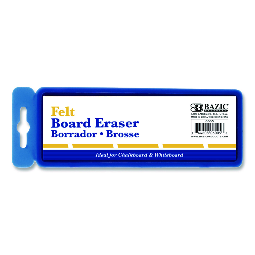 Imperial Whiteboard and Chalkboard Eraser, 5" x 2" x 1", White (6005)