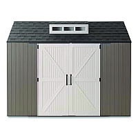 Rubbermaid Storage Shed, 337 cu ft, 7 ft x 10 ft x 8 ft, Brown (2145548)