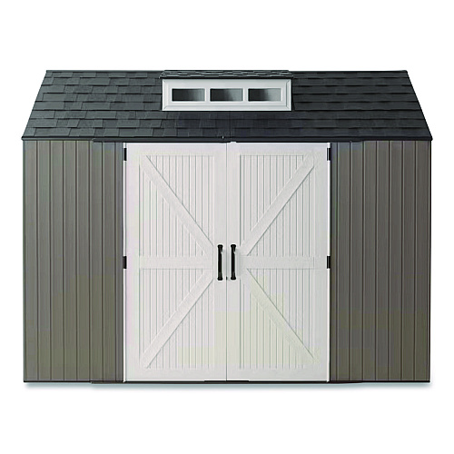 Rubbermaid Storage Shed, 337 cu ft, 7 ft x 10 ft x 8 ft, Brown (2145548)