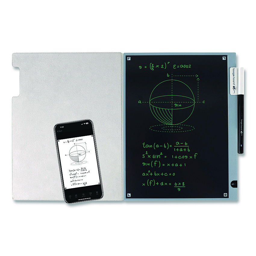 Boogie Board Blackboard 2.0 with Smart Pen, Gray Cover (BD2S160001)
