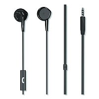 Maxell EB95 Wired Earbuds with Mic, Black (199846)