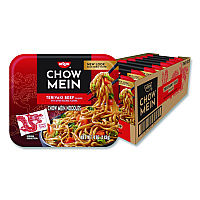 Nissin Teriyaki Beef Chow Mein Noodles, 4 oz Bowl, 8/Carton (NIS08723)