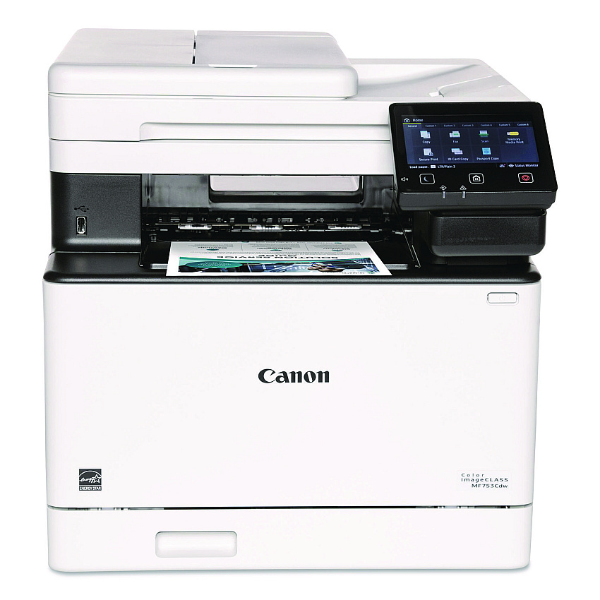 Canon imageCLASS MF753Cdw Wireless Multifunction Laser Printer, Copy/Fax/Print/Scan (5455C010)