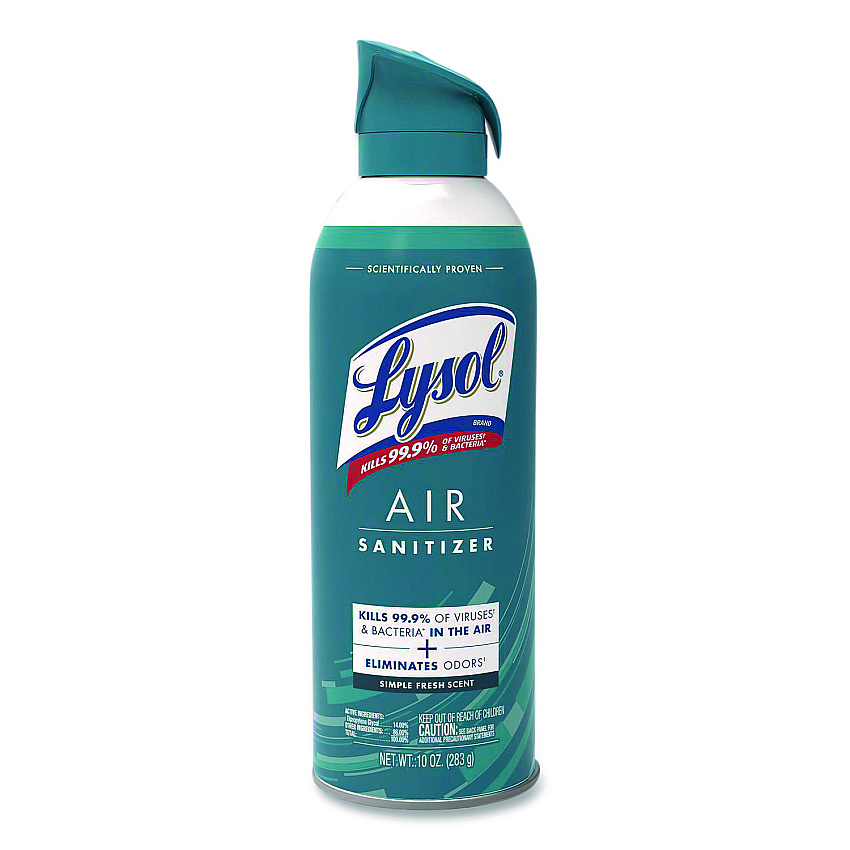 Lysol&reg; Air Sanitizer & Odor Eliminator Spray, Fresh Scent, 10 oz. Aerosol Spray (99350EA)
