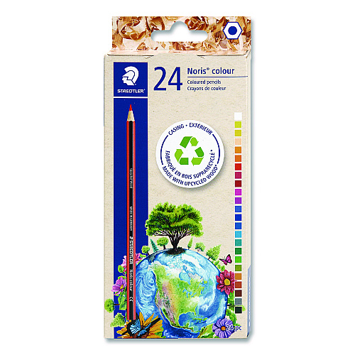 Staedtler Colored Pencils, Assorted Lead and Barrel,Colors, 24/Pack (185ND24A602)